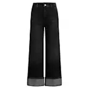 Joe's Jeans '?The Trixie' Black Cotton Wide Cuff Trousers Size 27